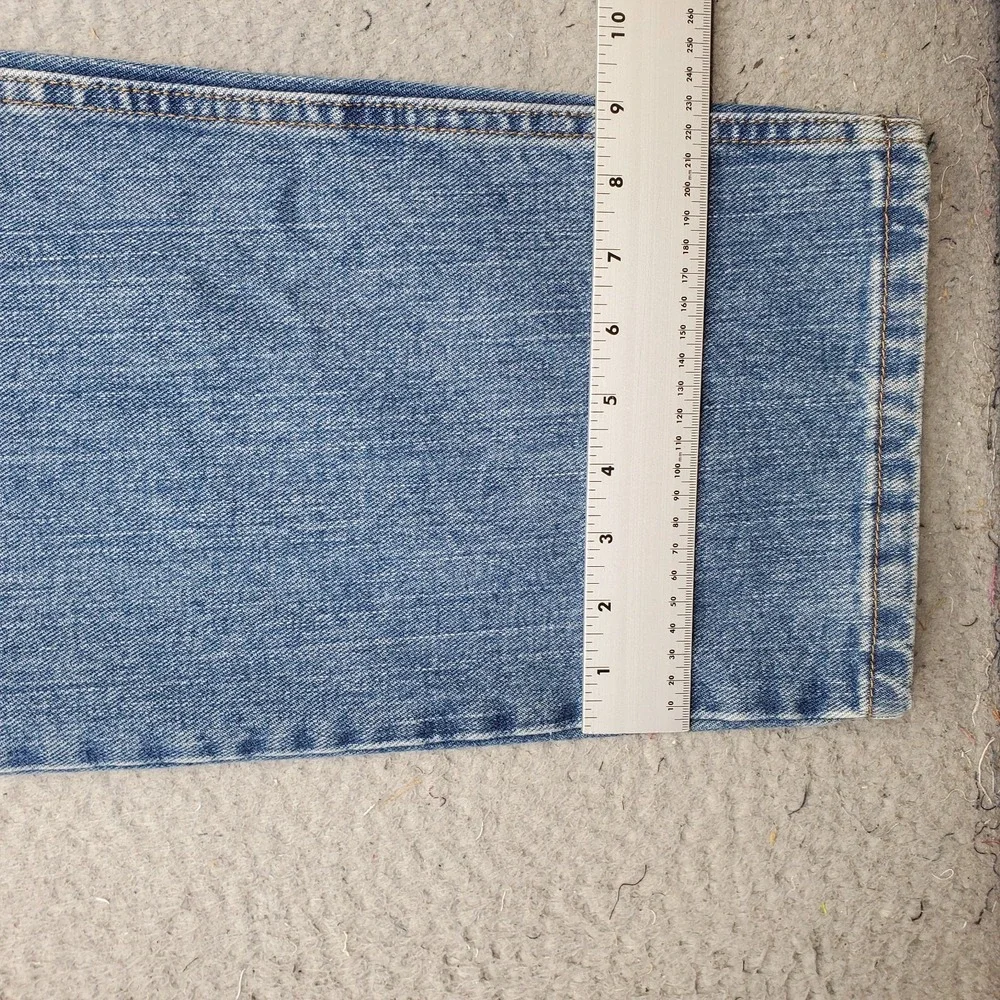 Lee Pepperstone Jeans Mens 44x34 Blue Denim Regular Fit Straight Leg Black Tab